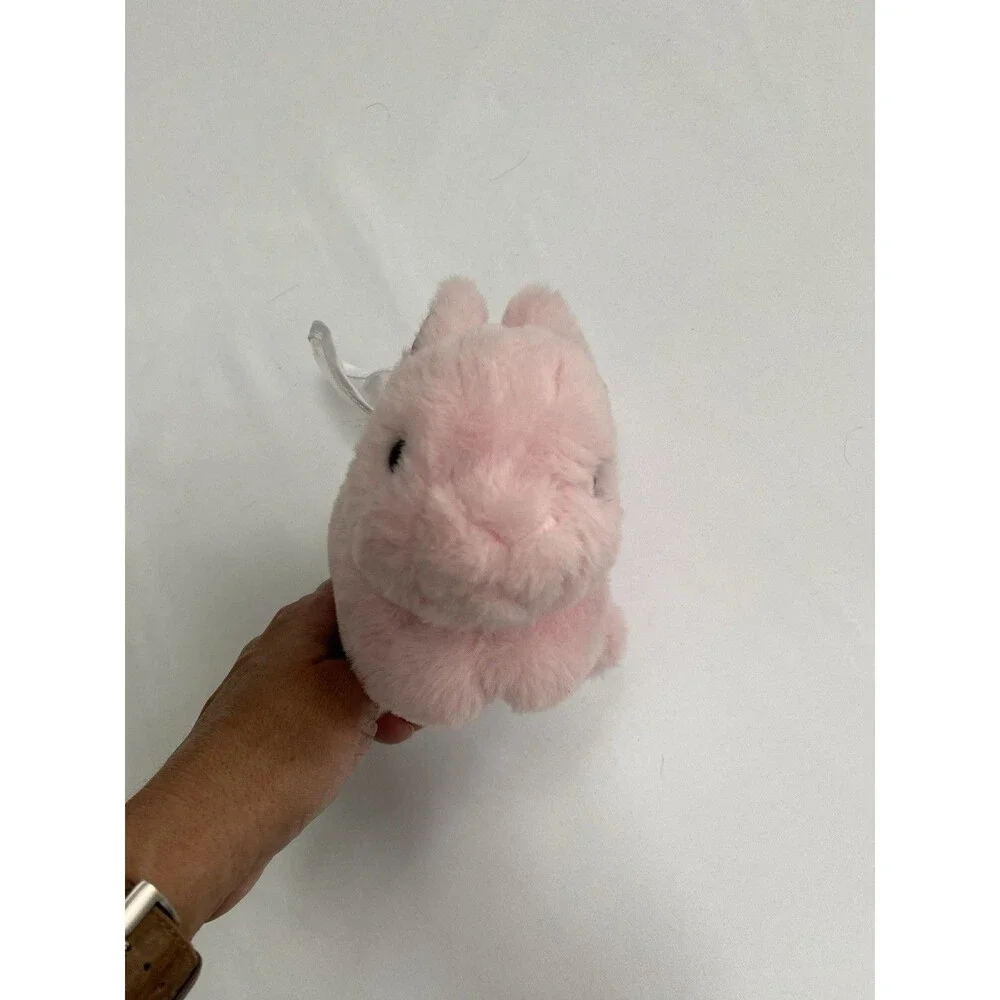 FAO Schwarz Pink Fairy Bunny Plush 2022 Rainbow Tail Iridescent Wings Soft Toy